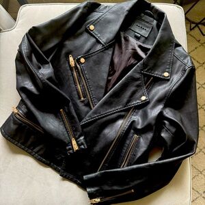 BLANKNYC | faux leather moto jacket